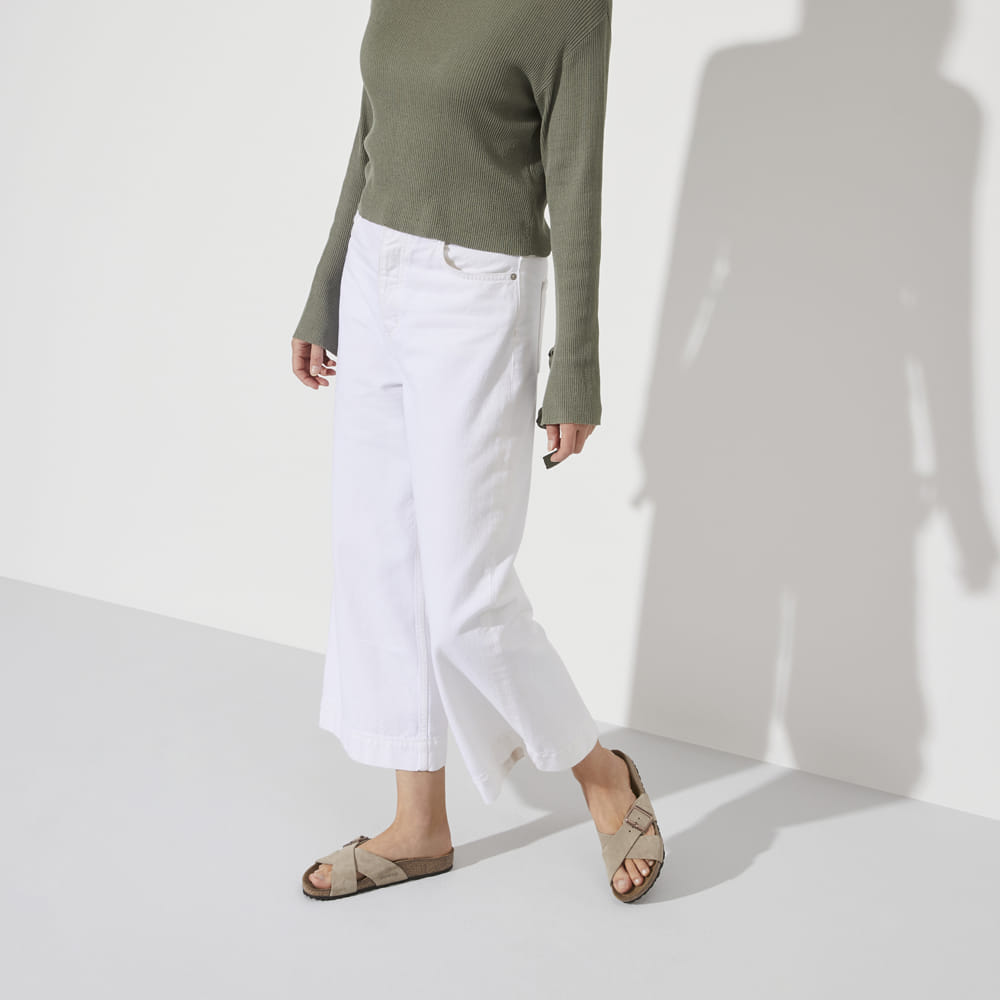 Birkenstock Taupe Color Siena Suede Leather look