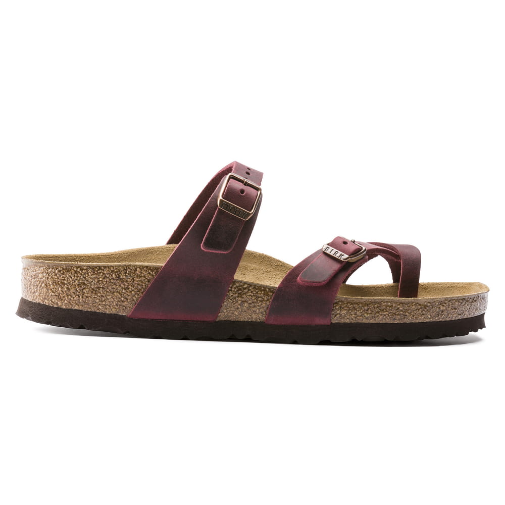 Birkenstock Red Mayari Thong Sandals side view