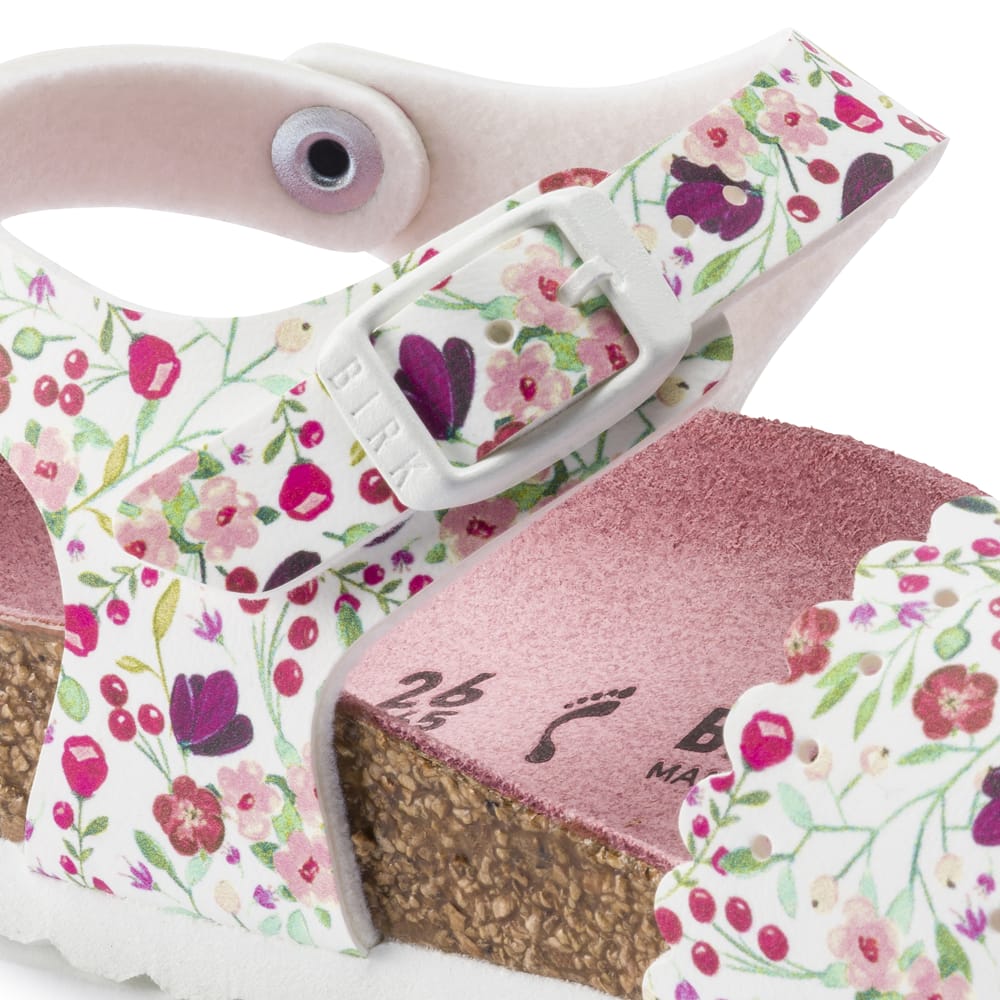 Birkenstock Meadow Flowers White Mila Kids Birko-Flor Detail