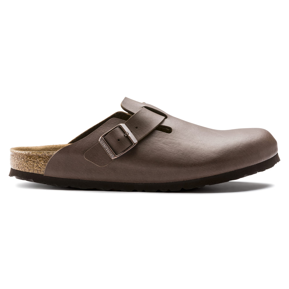 Birkenstock Brown Boston Birko-Flor Clog side view