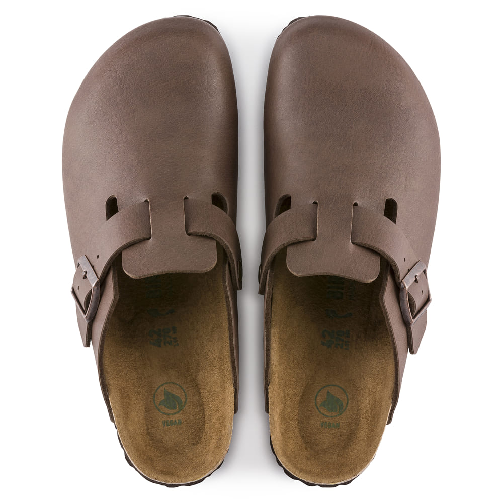 Birkenstock Brown Boston Birko-Flor Clog top view