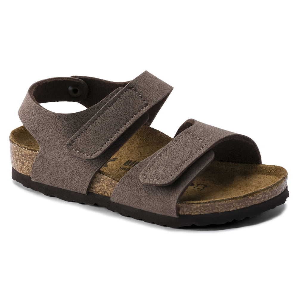 Birkenstock Brown Palu Kids Birko-Flor Nubuck