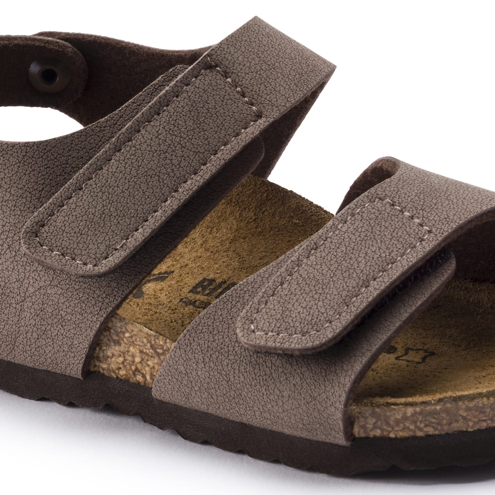 Birkenstock Brown Palu Kids Birko-Flor Nubuck detail