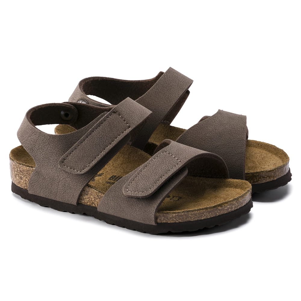 Birkenstock Brown Palu Kids Birko-Flor Nubuck pair