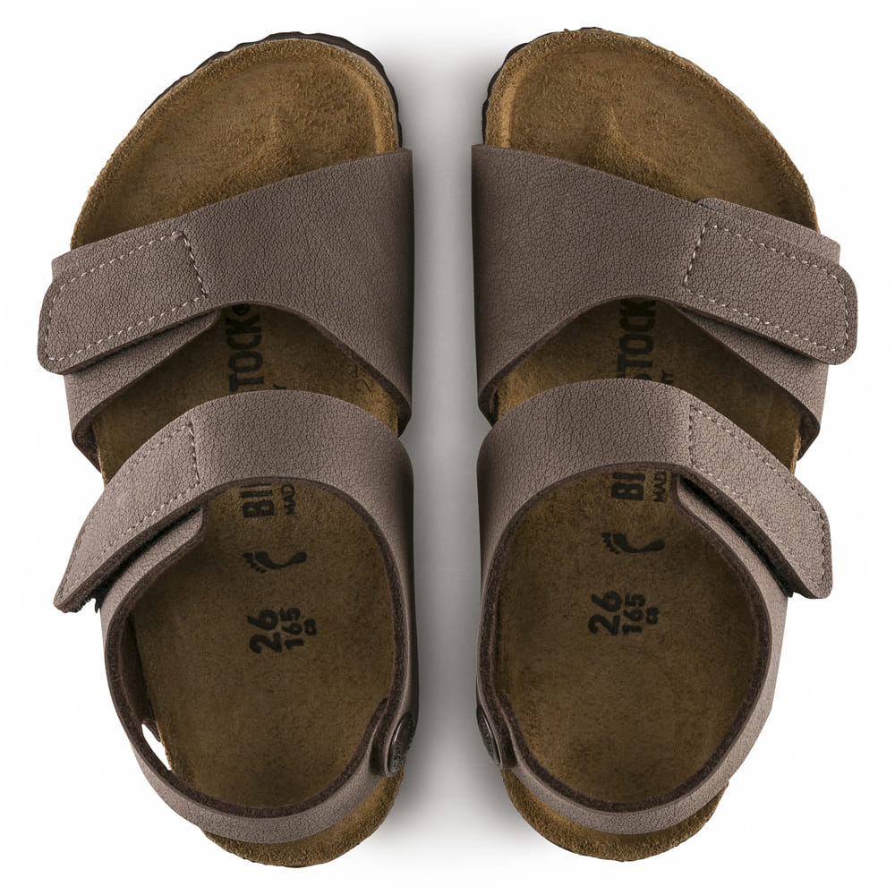 Birkenstock Brown Palu Kids Birko-Flor Nubuck top