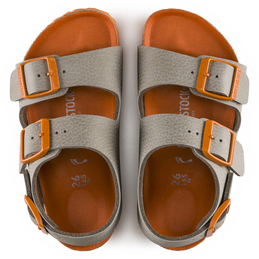 Birkenstock Beige Arizona Kids Birko-Flor Sandal top view