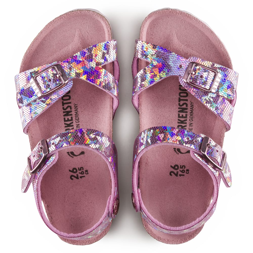 Birkenstock Pink Rio Kids Synthetics Sandal top view