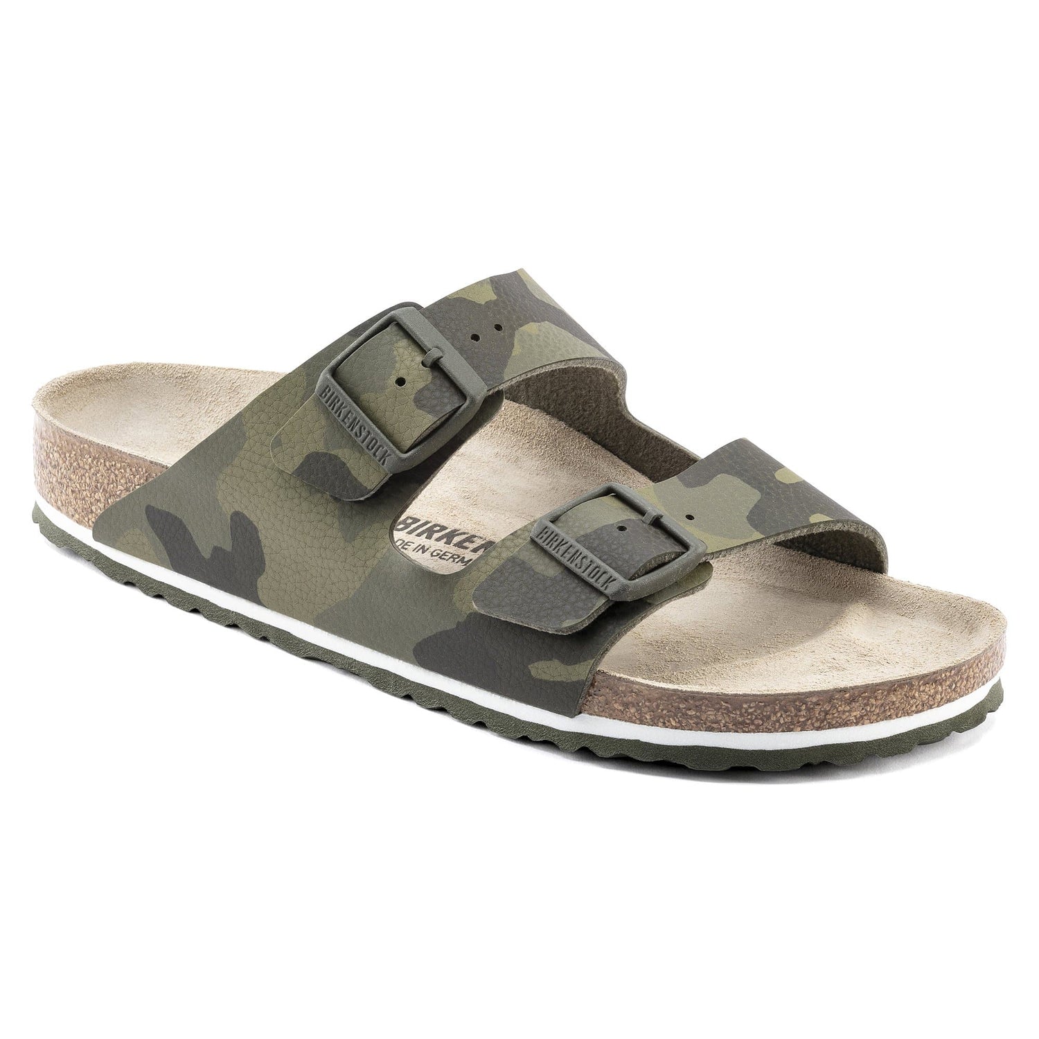 BIRKENSTOCK Arizona Birko-Flor Desert Soil Camouflage Green Sandal