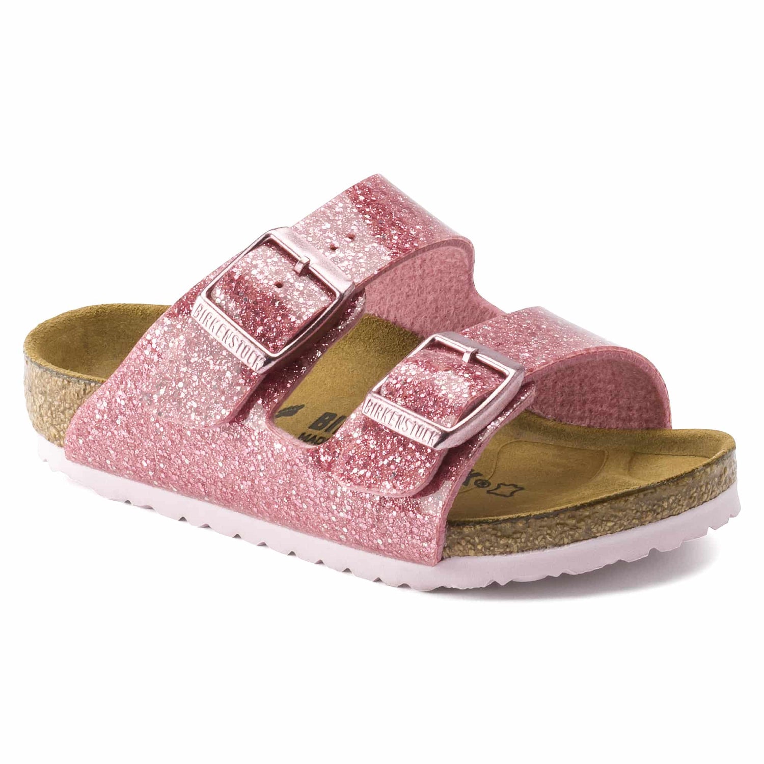Birkenstock Cosmic Sparkle Old Rose Arizona Kids Birko-Flor side