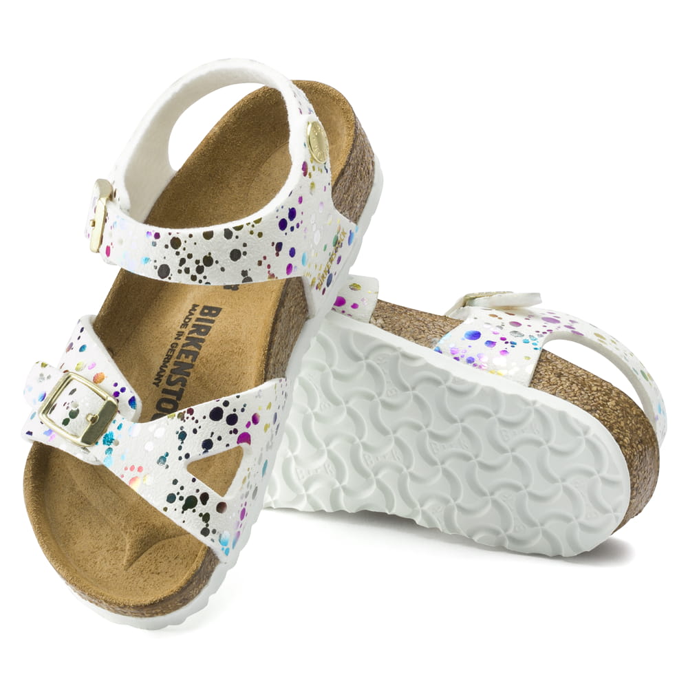 Birkenstock Confetti White Rio Kids Synthetics Sole View