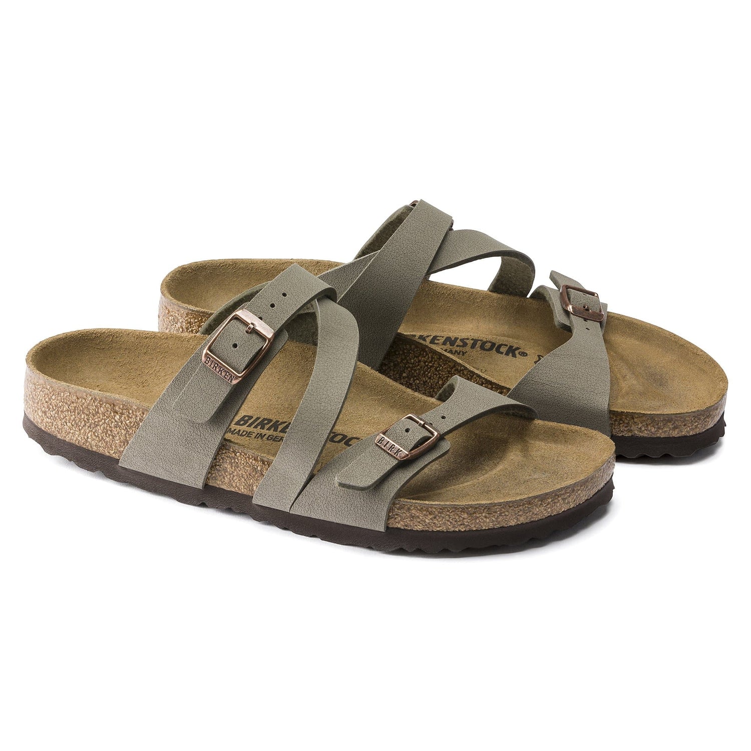 Salina Birko-Flor Nubuck Stone Gray bsi - BIRKENSTOCK