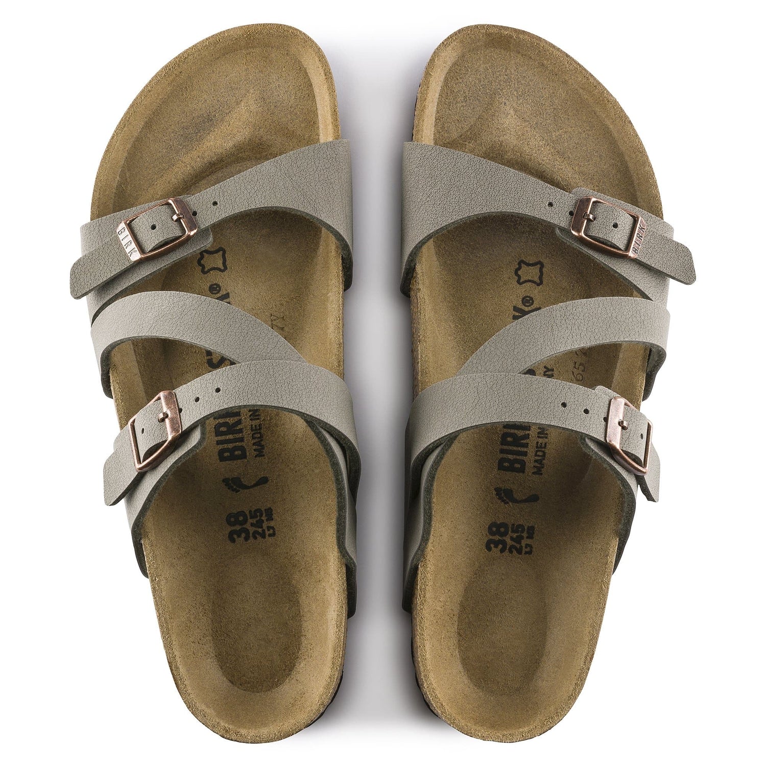 Salina Birko-Flor Nubuck Stone Gray bsi - BIRKENSTOCK