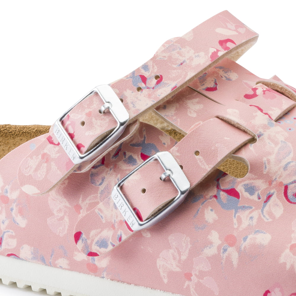 Birkenstock Flower Field Rose Kay SL Birko-Flor Closeup