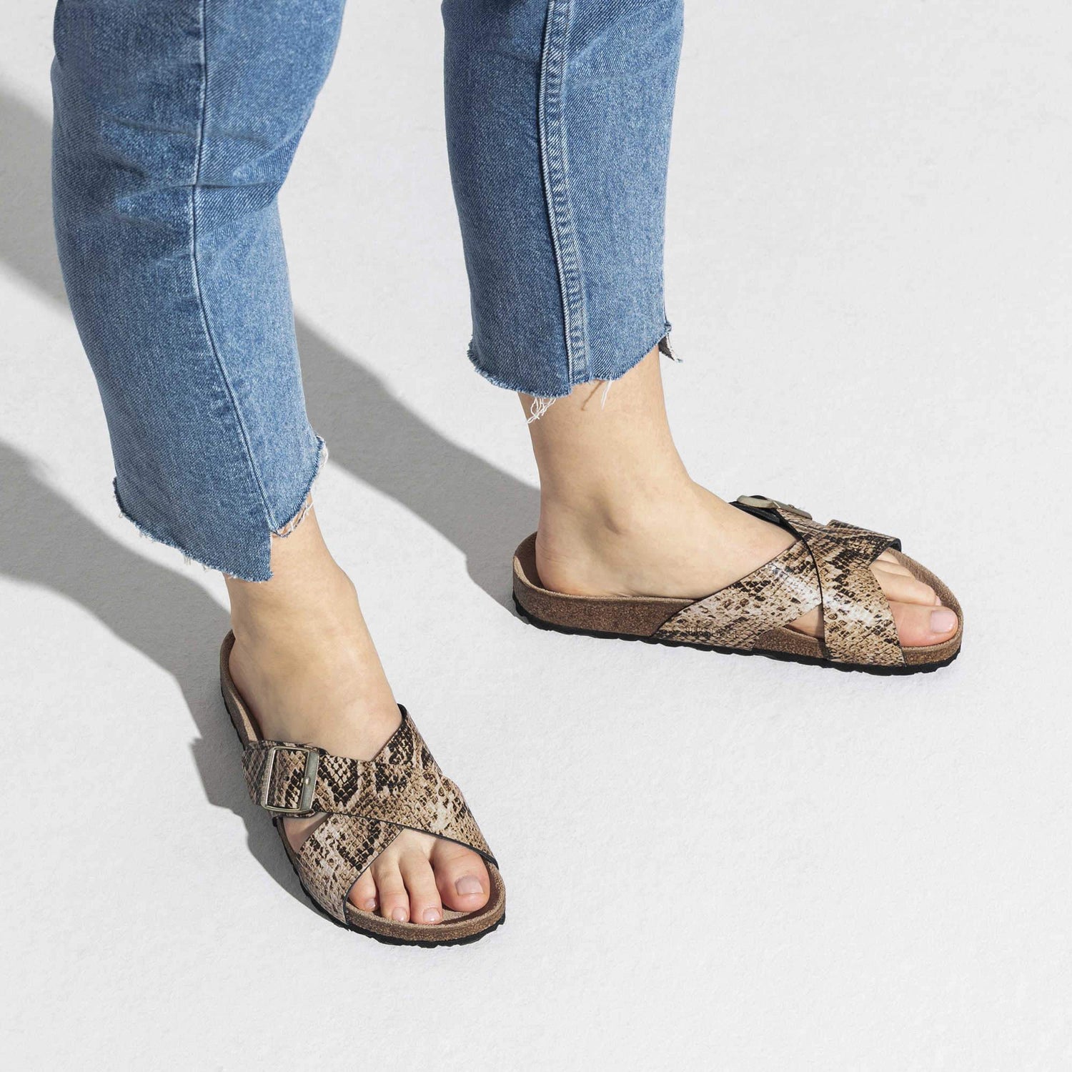 Siena Embossed Natural Leather - BIRKENSTOCK