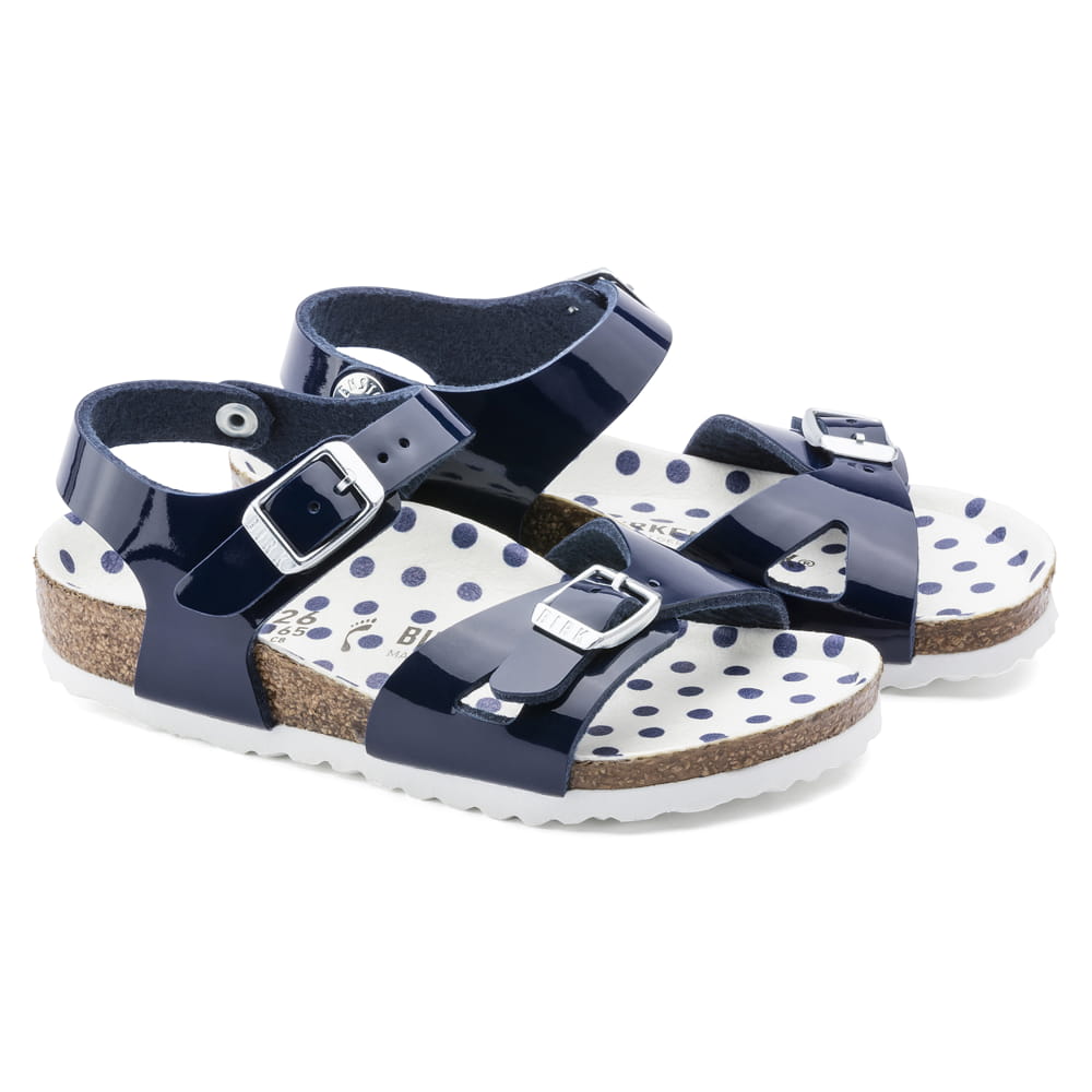 Birkenstock Rio Kids blue Birko-Flor Sandal Pair