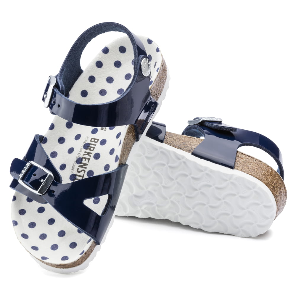 Birkenstock Rio Kids blue Birko-Flor Sandal Sole 