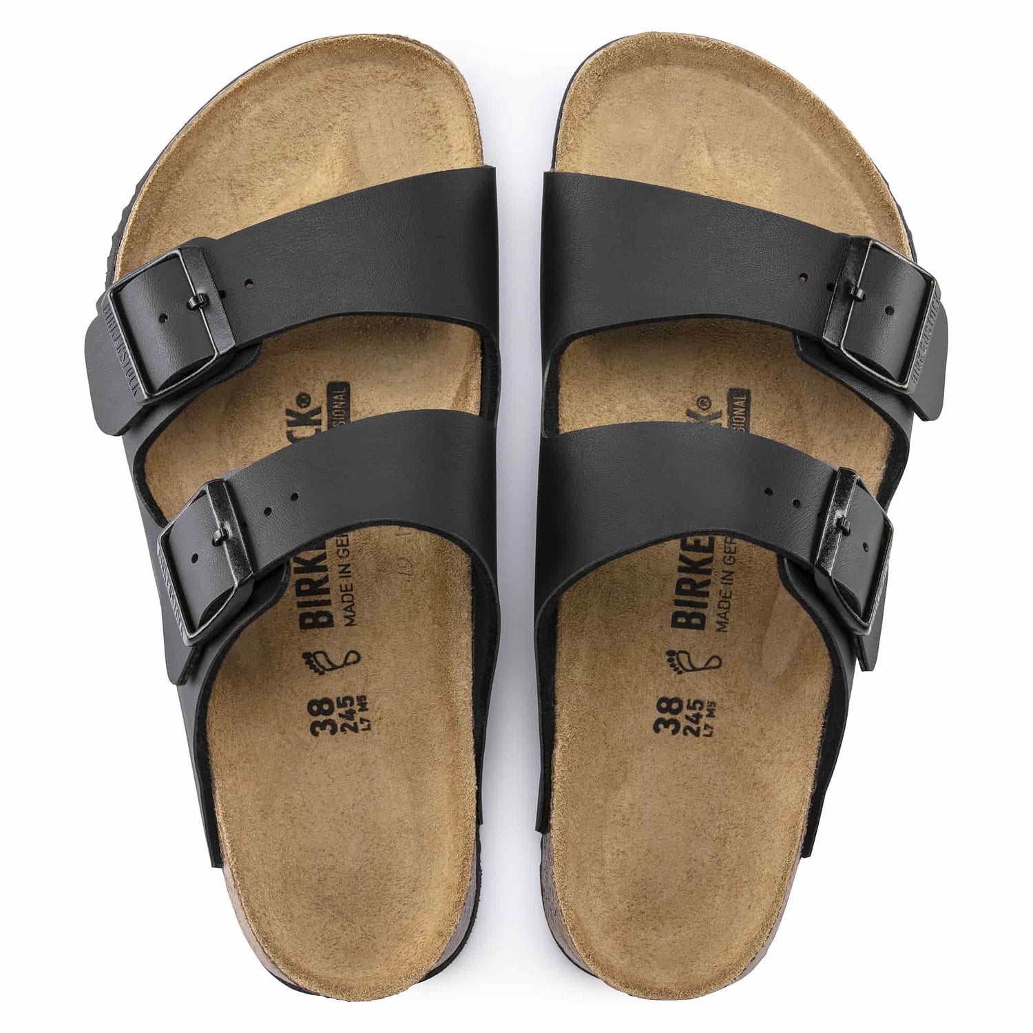 Black SL Two-strap Sandal - Birkenstock's Arizona Line