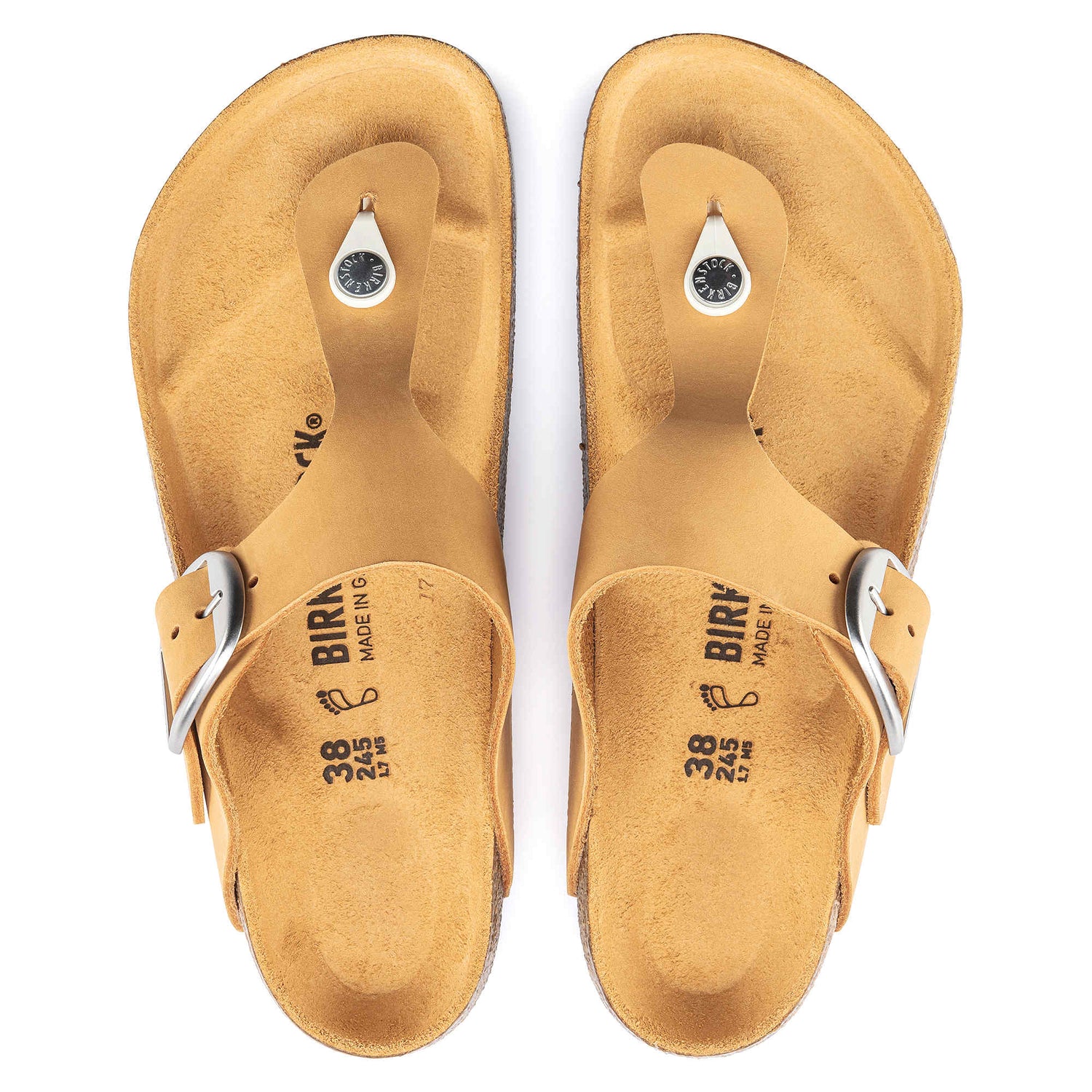 Gizeh Big Buckle Nubuck Leather - BIRKENSTOCK