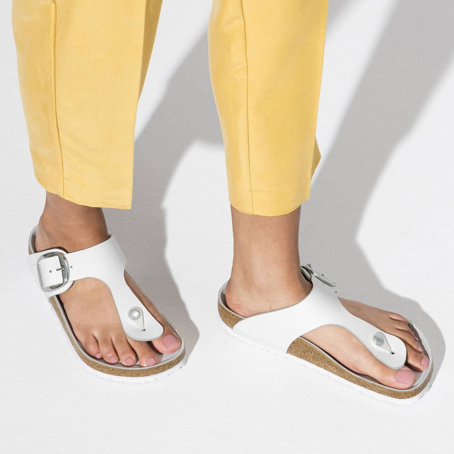 Gizeh Big Buckle Natural Leather - BIRKENSTOCK