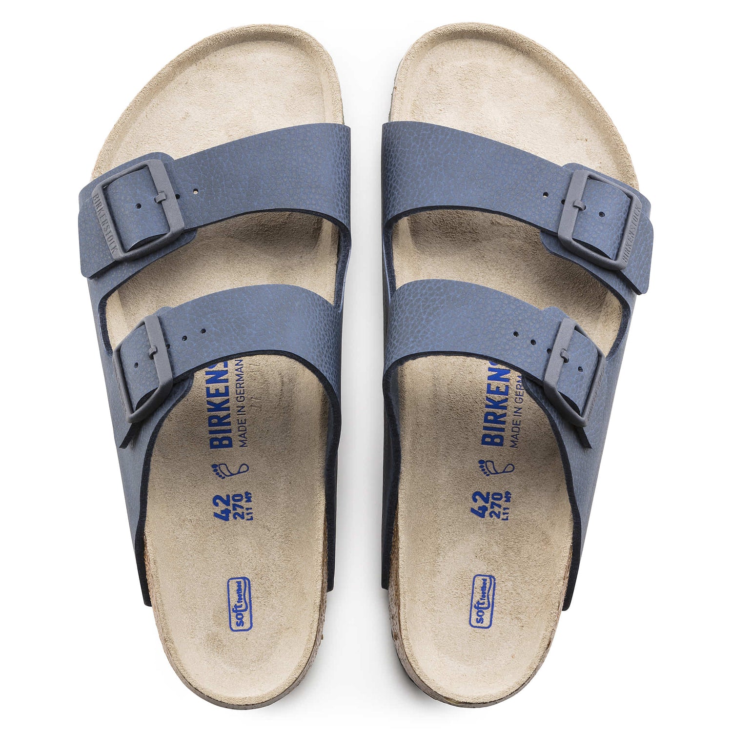BIRKENSTOCK Desert Soil Blue Arizona Birko-Flor Sandal  