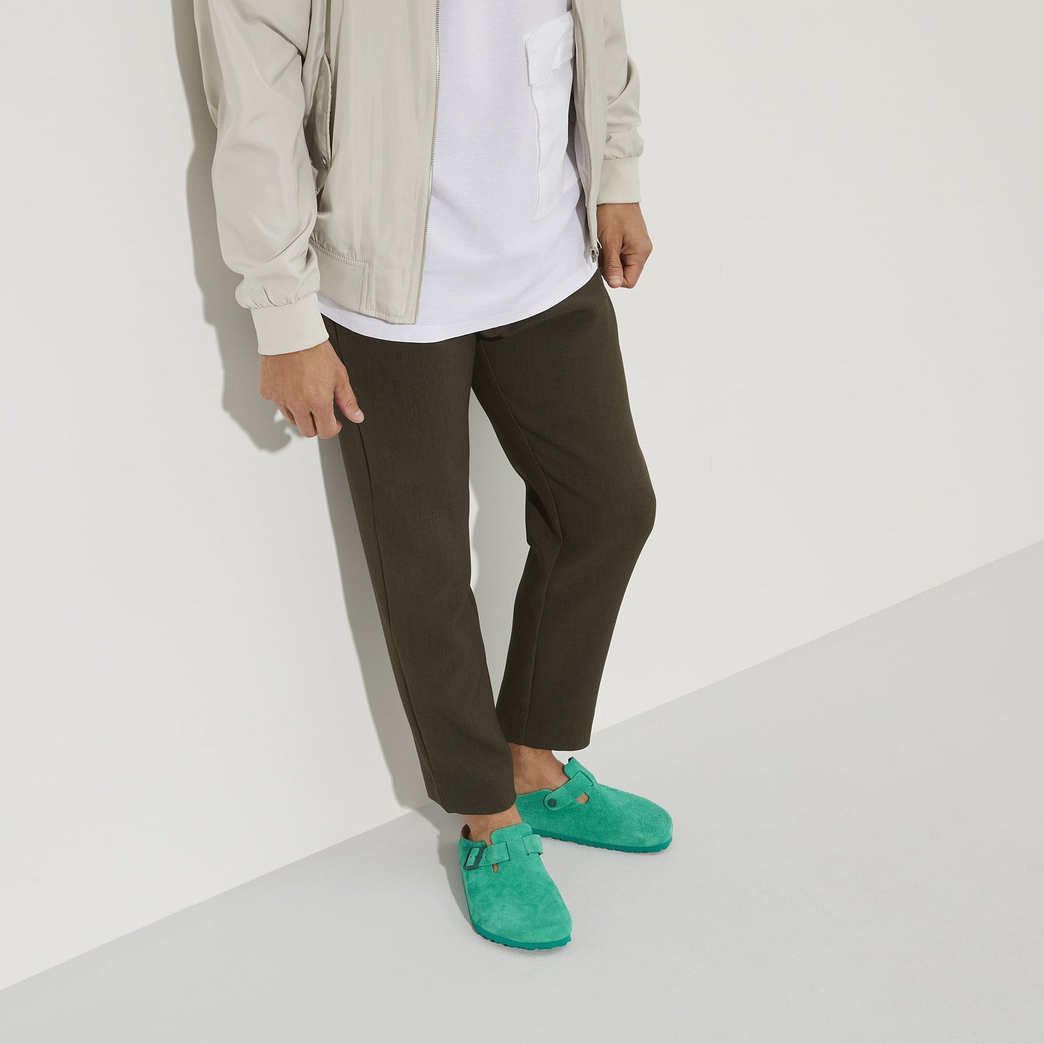 Shop the best quality Birkesntock Green/Bold Green Boston Suede Leather Clog 