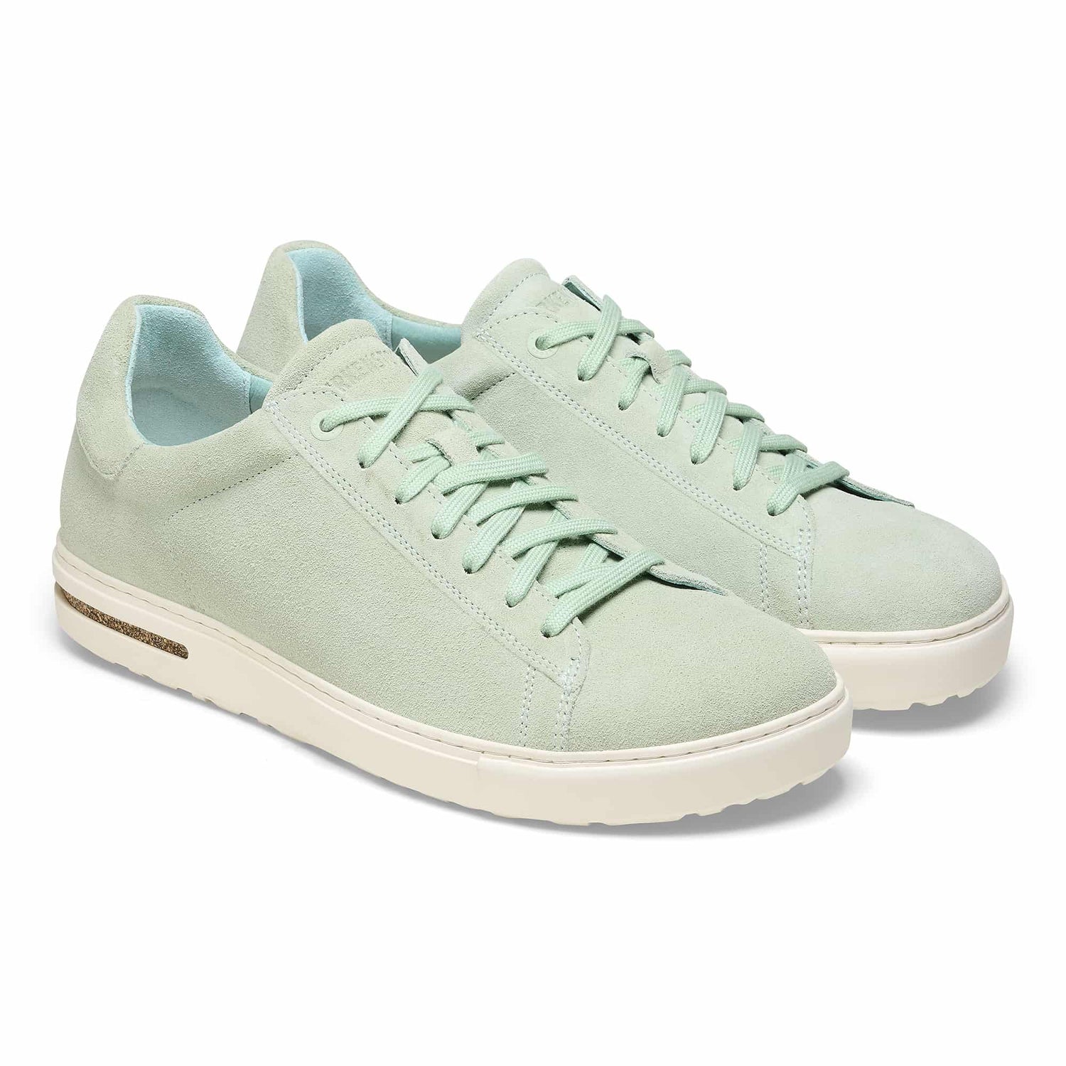 Birkenstock Bend Low green Suede Leather Shoes Pair