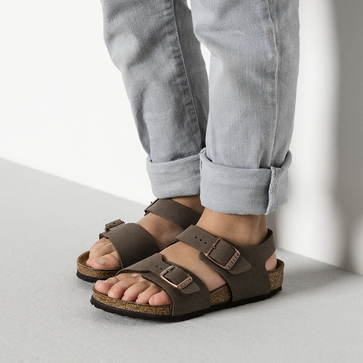 New York Kids Birko Flor Nubuck - BIRKENSTOCK
